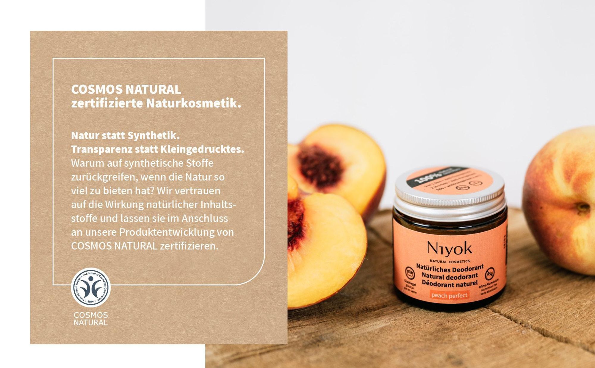 Niyok 2-in-1 anti-transpirante Deocreme "Light Ocean" (40ml) - Natürliches Deo ohne Aluminium - 24h Schutz vor Geruch & Schweiß,Deodorant Creme Unisex