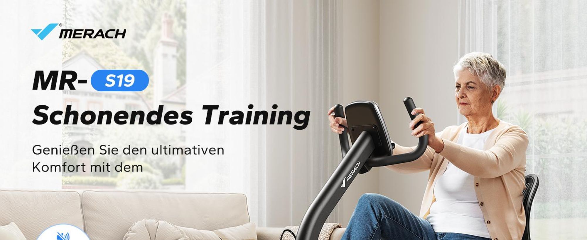 Liege-Heimtrainer für Zuhause, gelenkschonendes Fitnessbike bis 135 kg, Dual-Belt-Antrieb, ergonomischer Sitz mit Rückenlehne