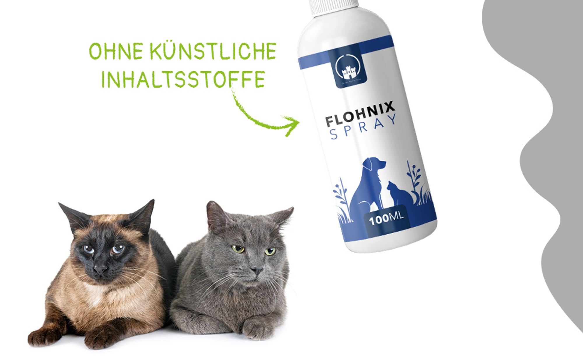 Saint Nutrition® Flohnix Spray - Läuse & Flöhe – für Hunde und Katzen – Flohmittel – natürliche Formel – Abwеhr gegen Läuse & Flöhe - Floh Hund