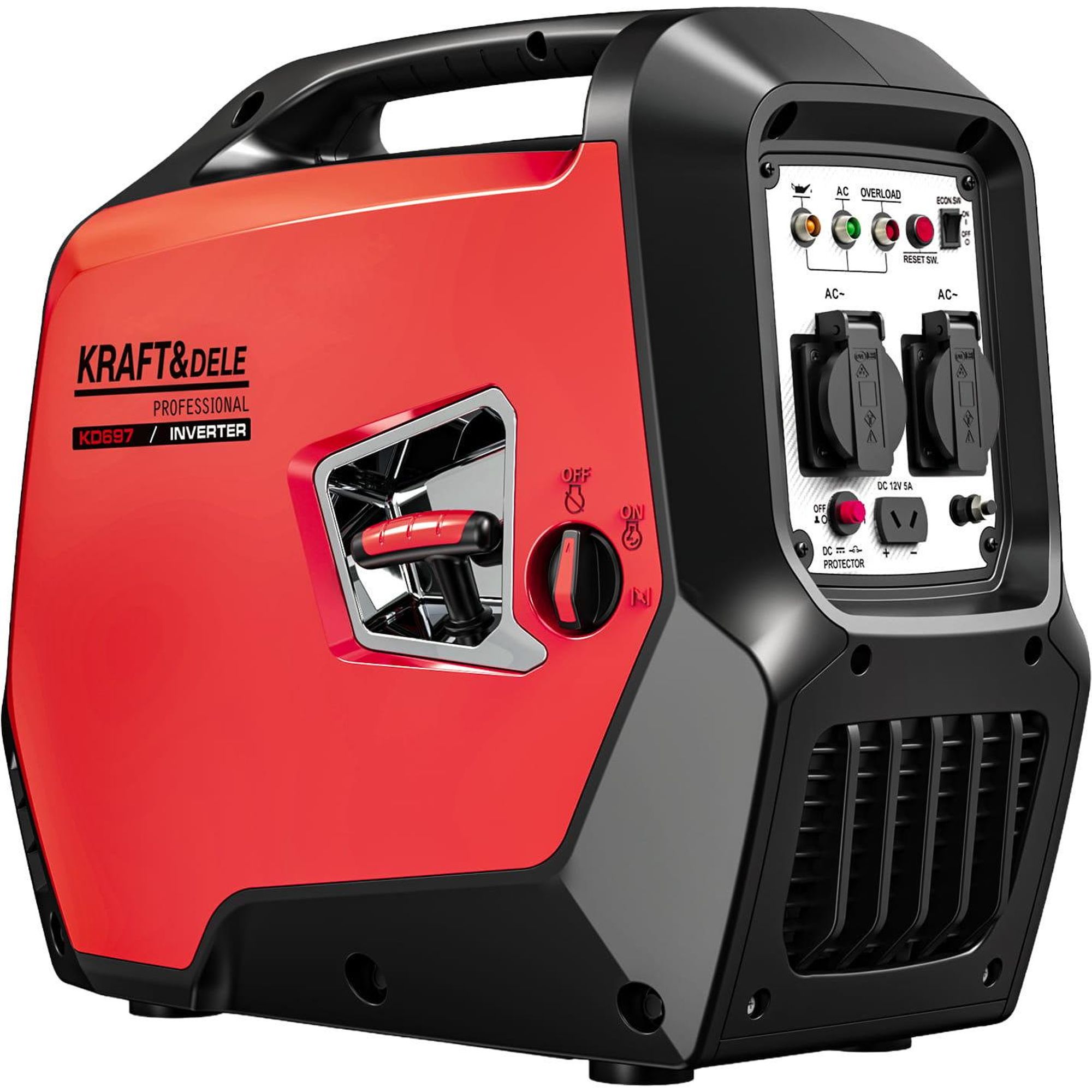 KRAFT&DELE | Stromgenerator, Tragbare Inverter Stromerzeuger, Superleise, Leichter, 2,3kW / 2,5kW