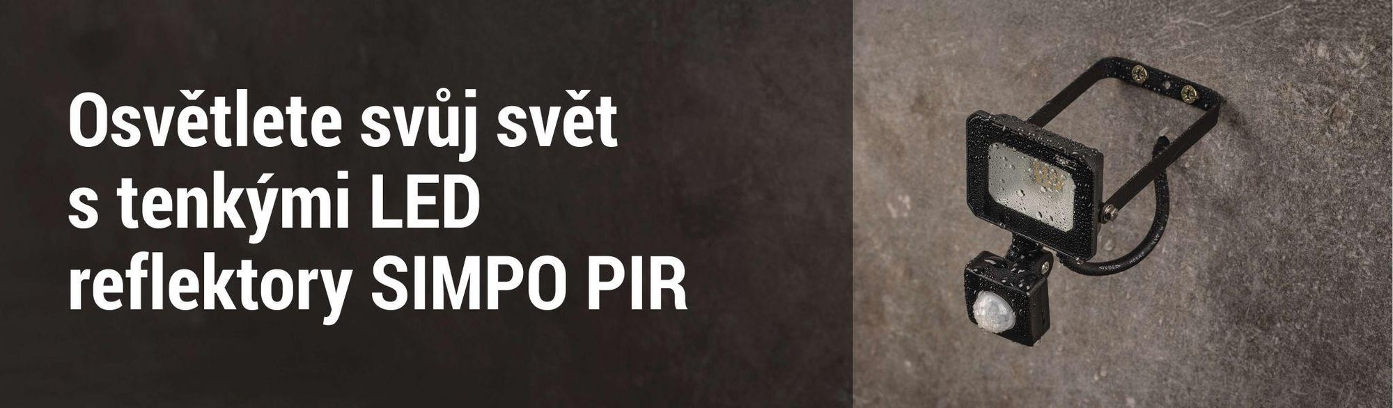 EMOS LED reflektor SIMPO s pohybovým čidlem, 10 W, černý, neutrální bílá, ZS2313