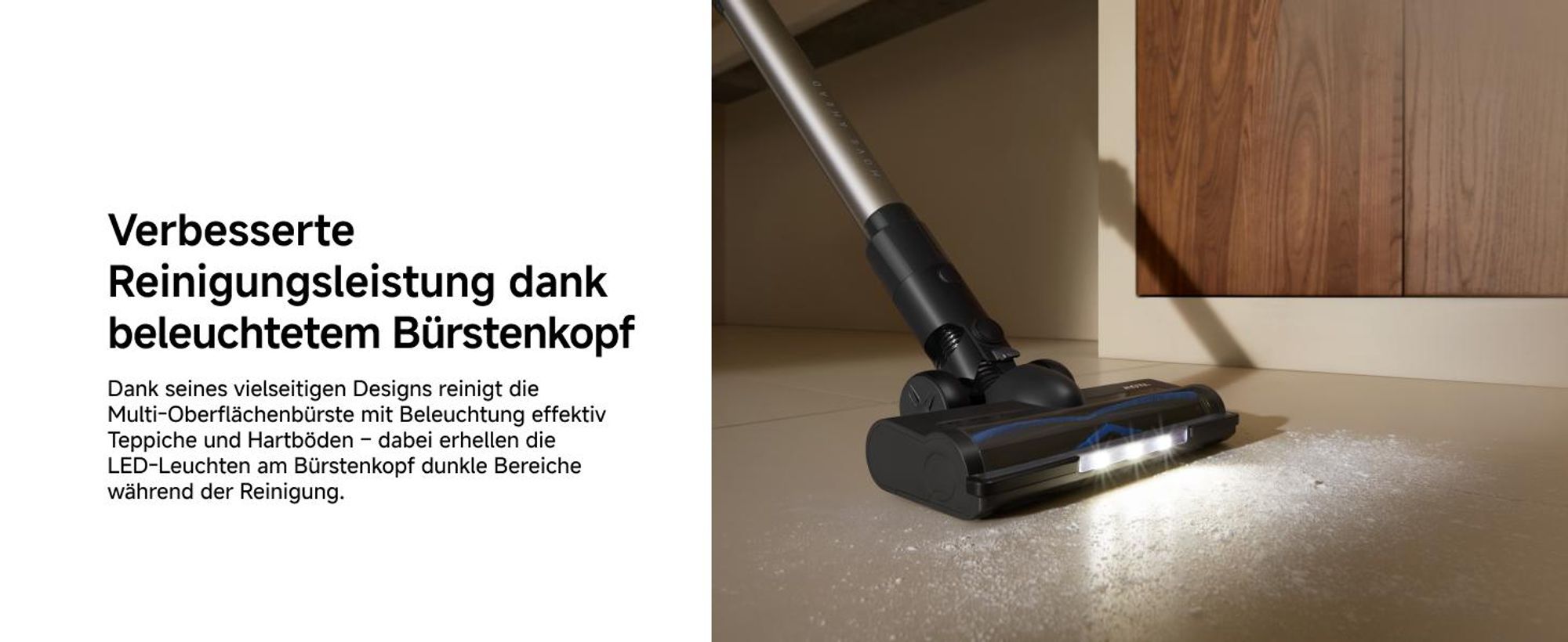 MOVA S2 Kabelloser Staubsauger – 150 AW / 25.000 Pa, 60 Min. Laufzeit, beleuchteter Bürstenkopf, 5‑Schichten-Filter, klappbar