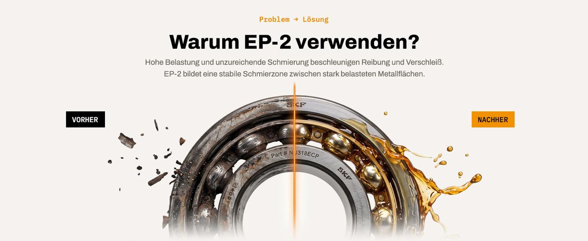 Metal Guard Lithium-Komplexfett EP2 Kartusche 400 g wasserfest Hochdruck Schmierfett Lager Industrie Auto Maschinen Landwirtschaft