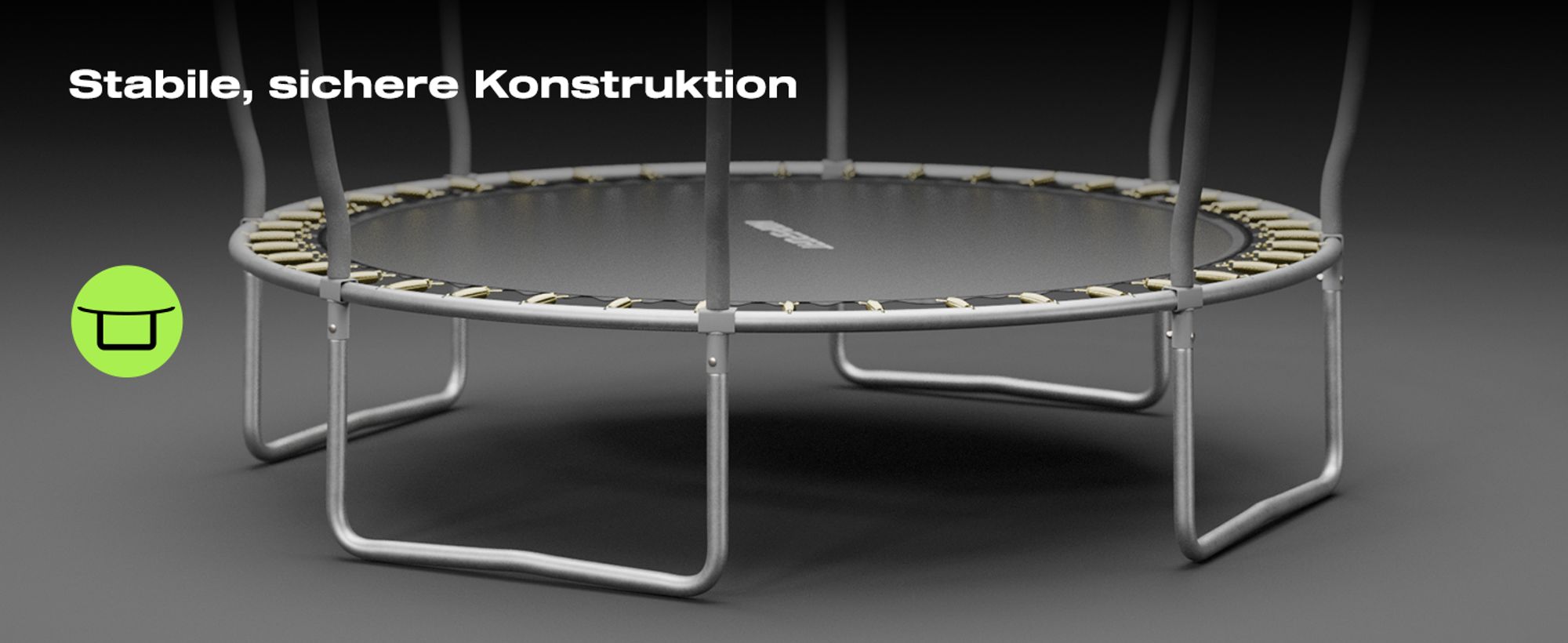 Stabile und sichere Konstruktion Trampolin Outdoor Gartentrampolin 305cm 10FT Hop-Sport