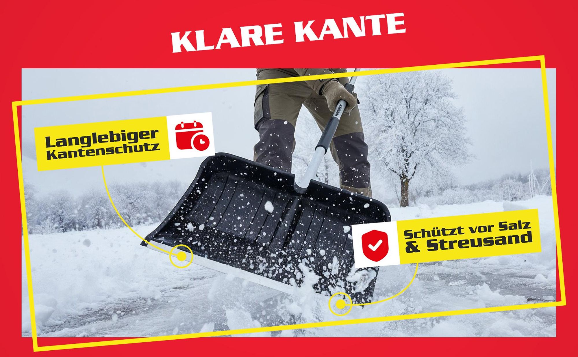 HECHT Schneeschieber Schneeschaufel Teleskop 485 TF | 49 cm Räumbreite | Aluminium Stiel & Kunststoffschild | 155,5 cm Länge 1,38 kg