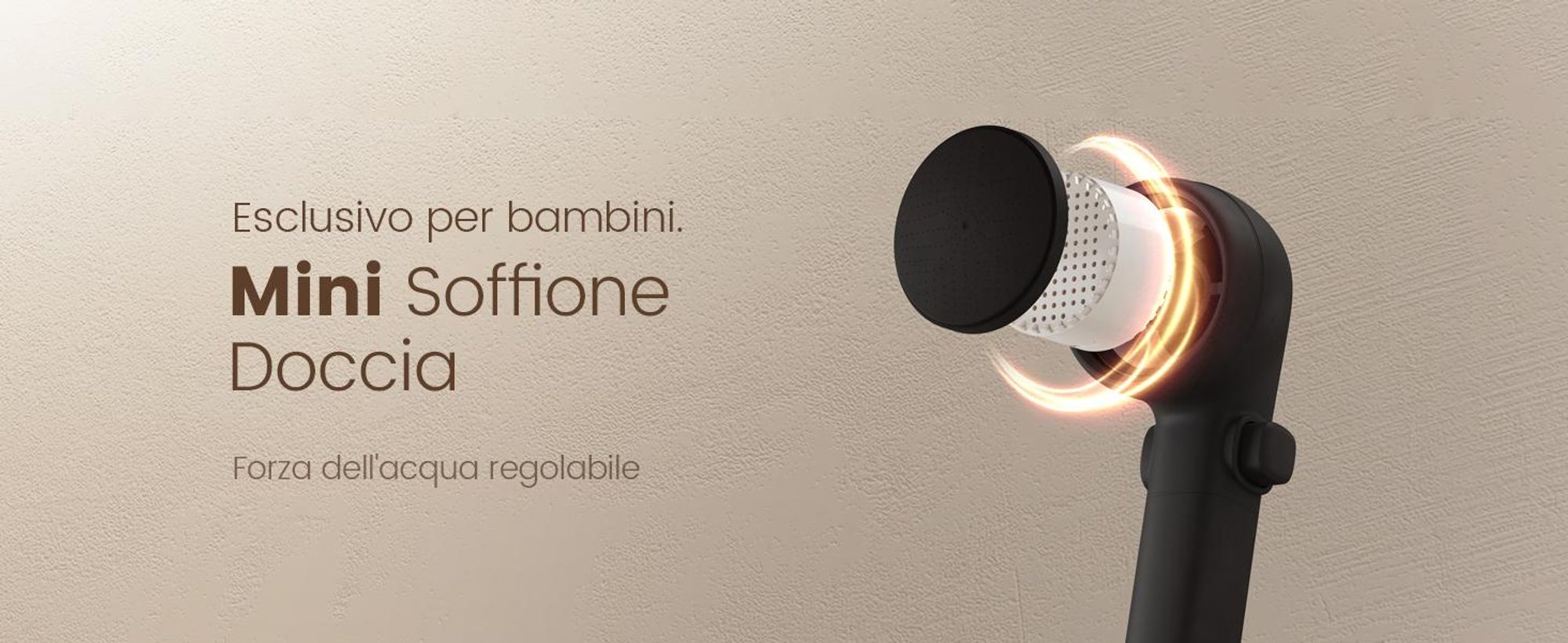 EMKE® Sistema doccia con termostato Nero con doccia per bambini, display digitale e filtro per il cloro 4 uscite Doccia a pioggia rotonda Colonna doccia per famiglie F23