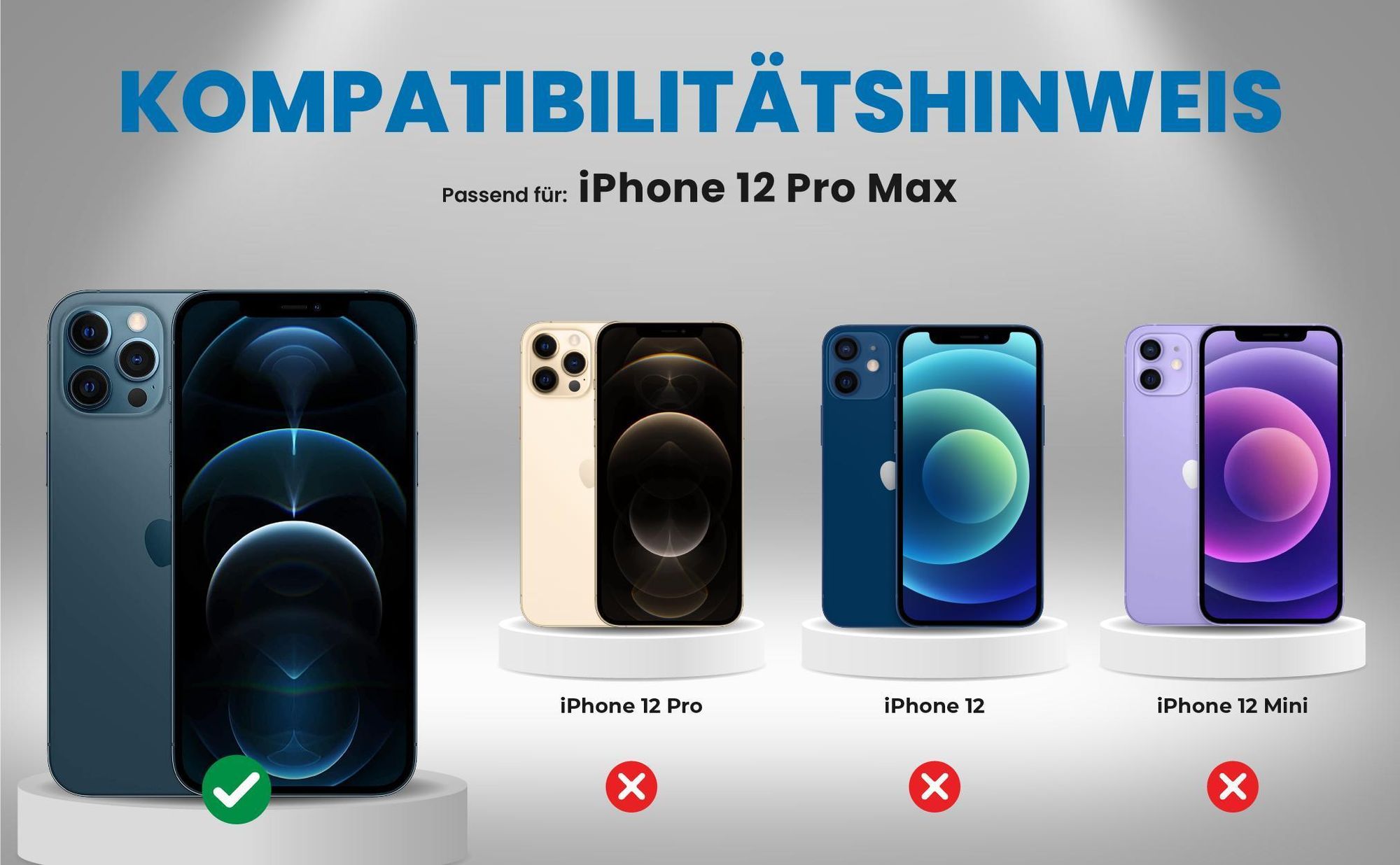 Kompatibilitätshinweise Hülle für Apple iPhone 12 Pro Max