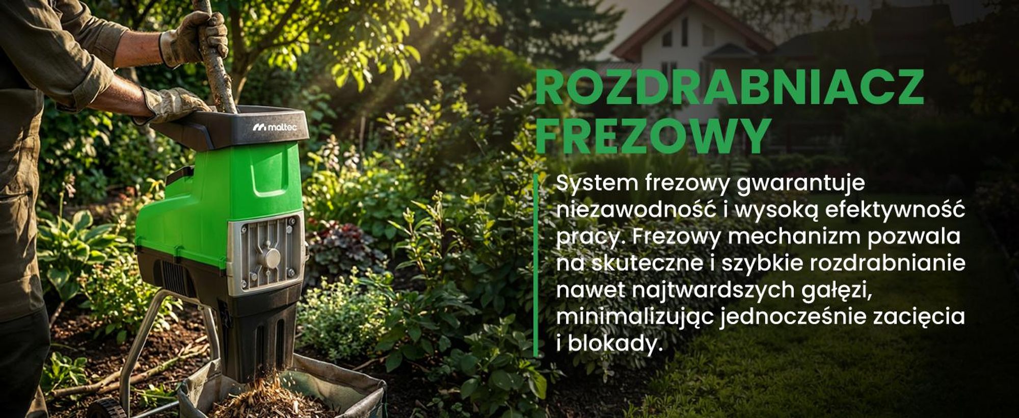 Elektryczny rozdrabniacz do gałęzi drewna samozasysający 3500W
