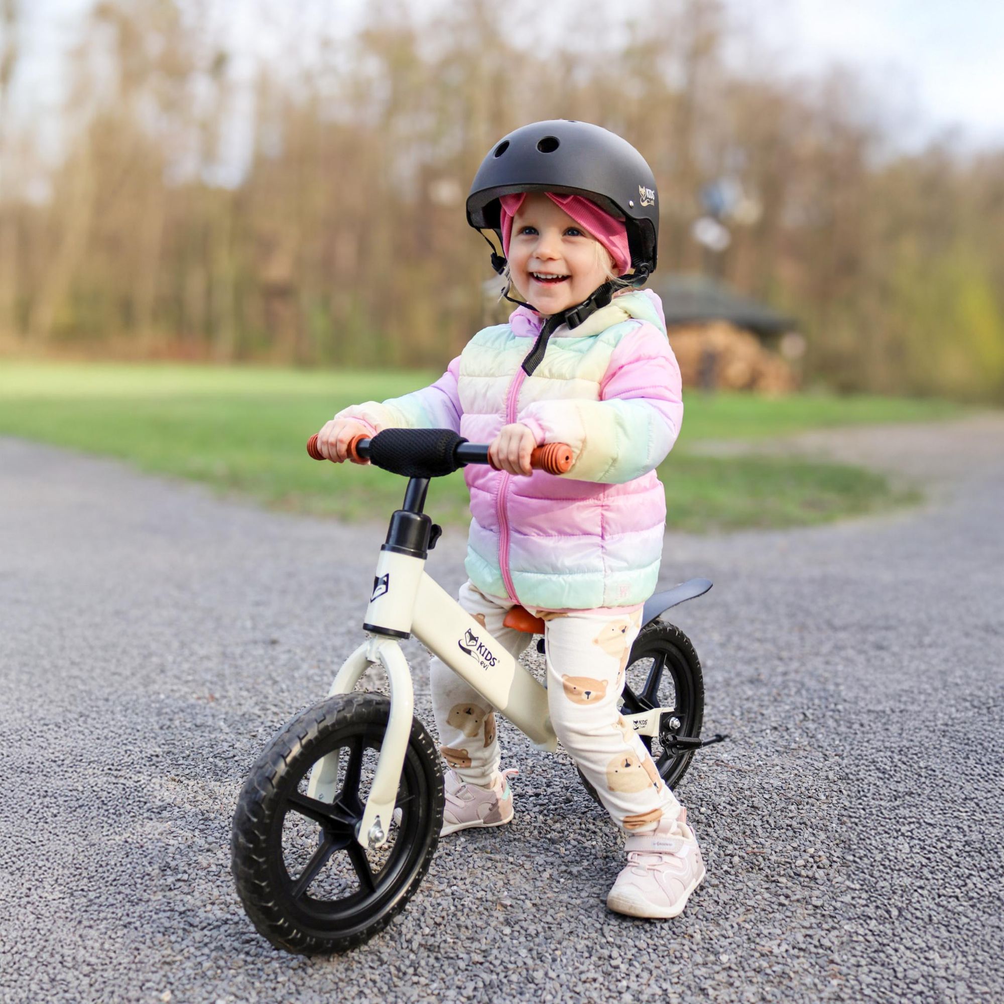 Ultraleichtes Laufrad 1,6kg für Kinder 2-5 Jahre, Verstellbarer Sattel & 360° Lenker, Kinderrad bis 35kg Stabil, EVI KIDS Lauflernrad 10 Zoll