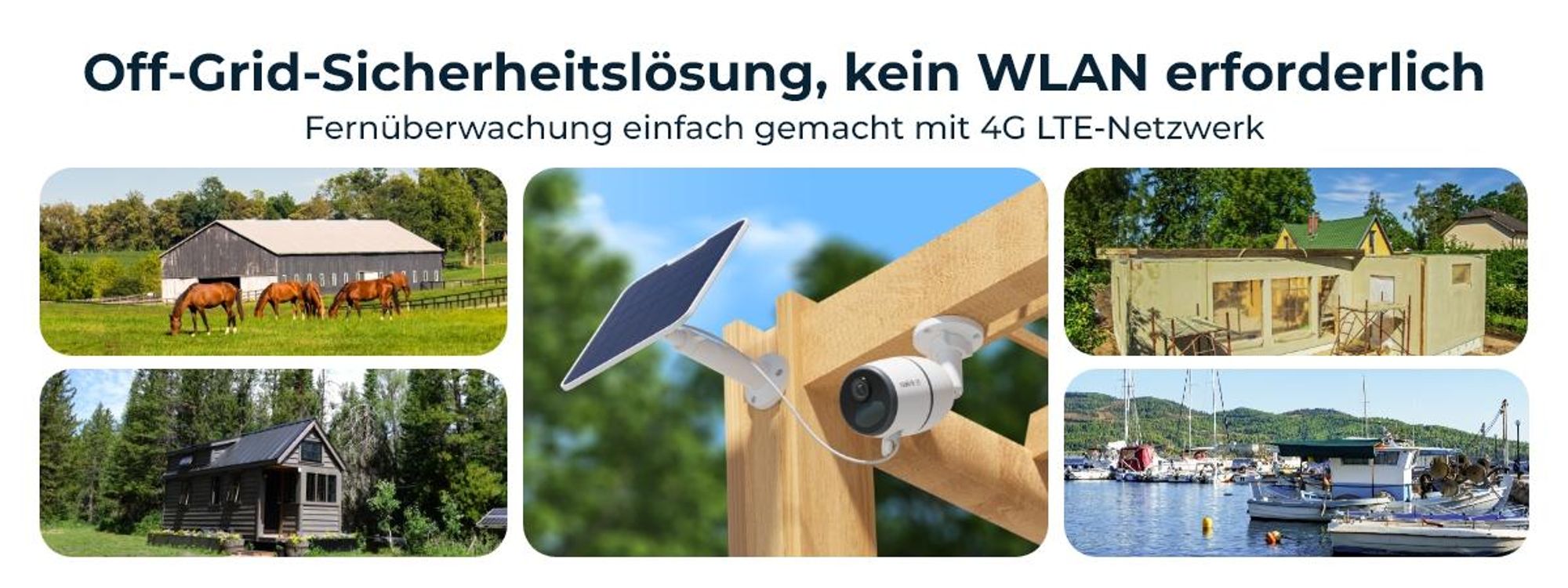 Reolink Go Ultra+Solarpanel, 4K 8MP Akku 4G LTE Überwachungskamera, Personen-/Fahrzeug-/Tiererkennung, Nachtsicht, 2-Wege-Audio, IP65, mit SIM Karte