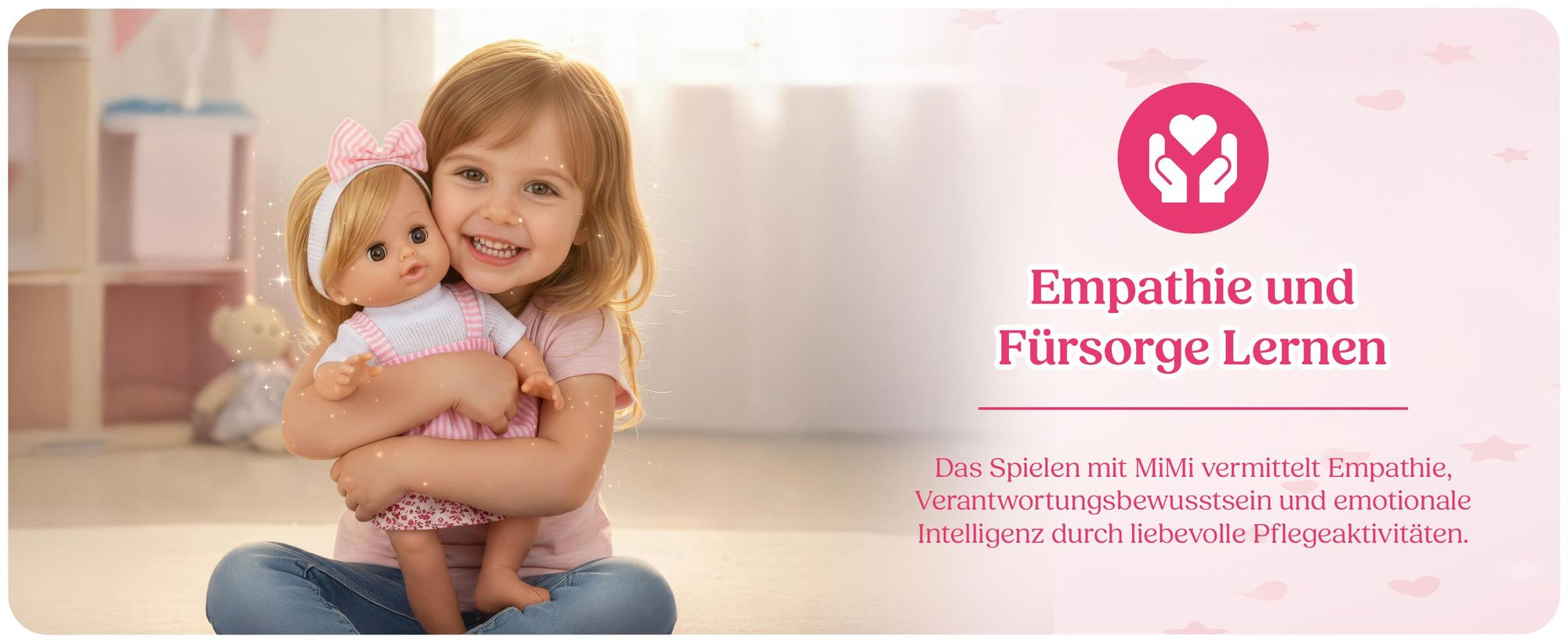 Interaktive Babypuppe MiMi 30 cm von Kinderplay – spricht, weint und schließt die Augen für realistisches Rollenspiel