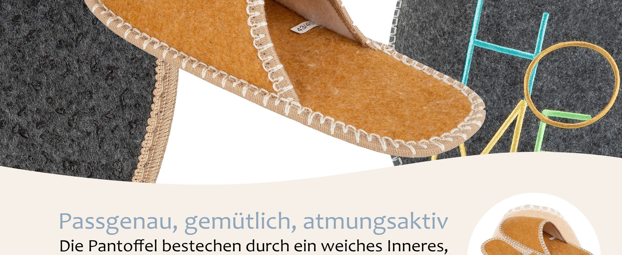 ONVAYA® ABS Gästepantoffel | Home grau | 6er Set | Antirutsch Sohle | Hausschuhe | Filzpantoffel | Gr. 36-45 Gästehausschuhe