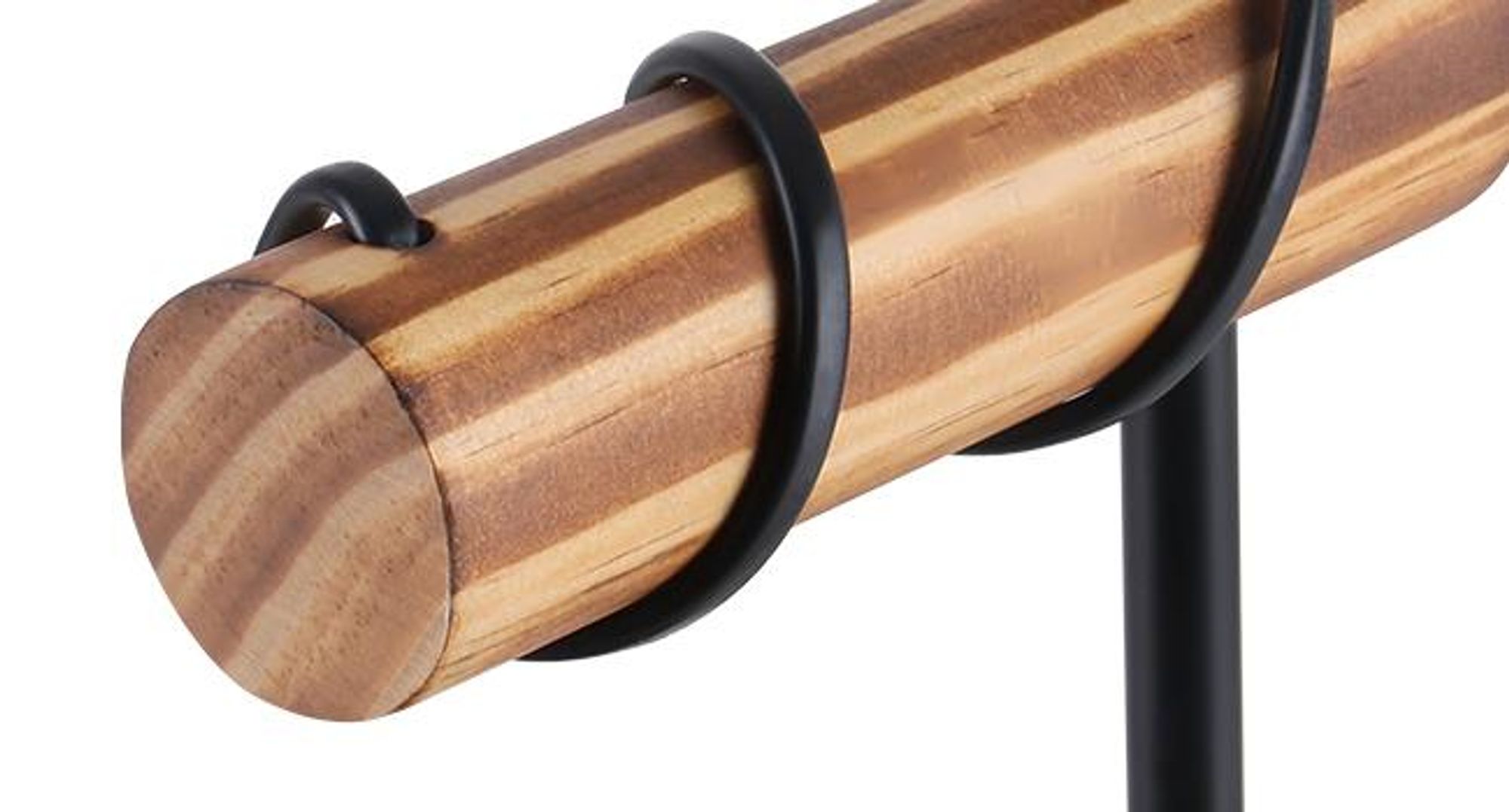 ZMH Tischlampe Schwarz Holz Tischleuchte Vintage Nachttischlampe 1 flammig im Industrial Metall E27 Fassung Retro Nachttischleuchte ohne Leuchtmittel