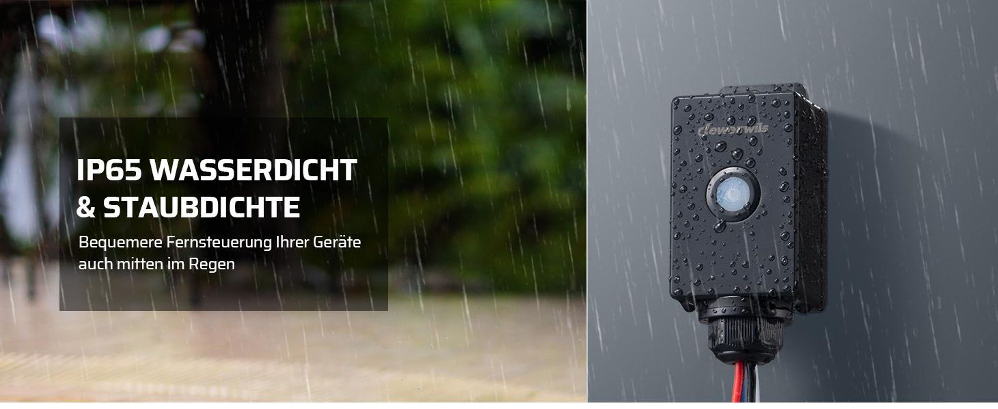 DEWENWILS Funkschalter mit Fernbedienung, Funkschalter 230v, Außen