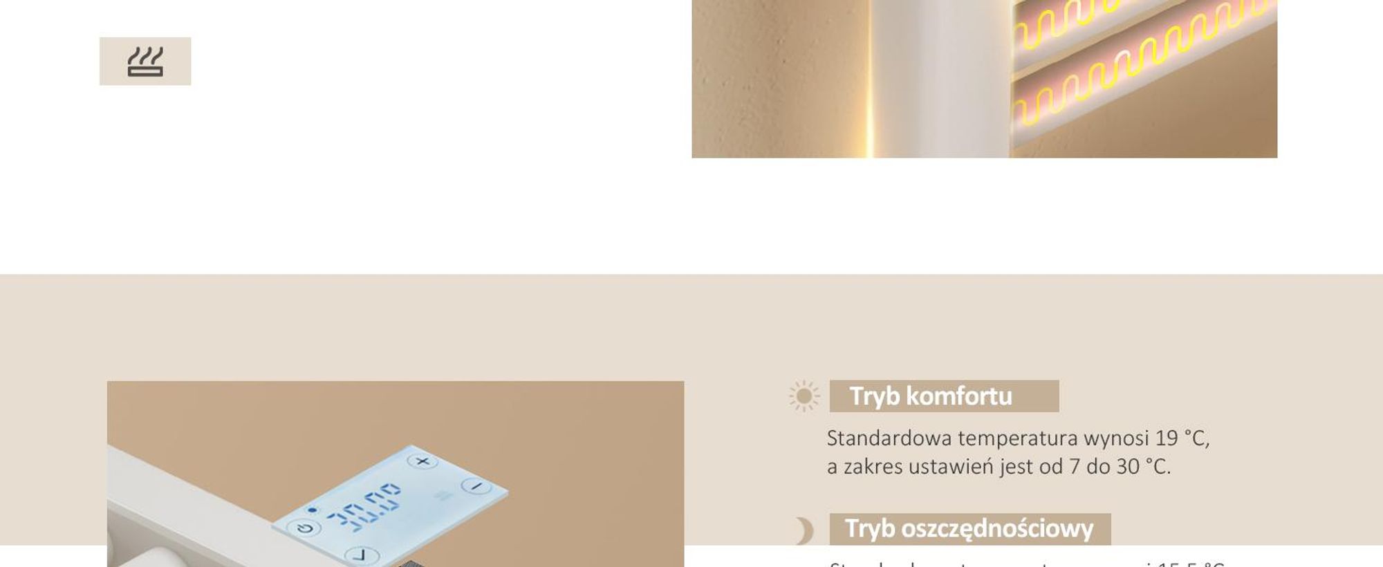 EMKE Grzejnik łazienkowy elektryczny 1200x400 mm, 450W biały, timer dotykowy i programator tygodniowy, suszarka do ręczników