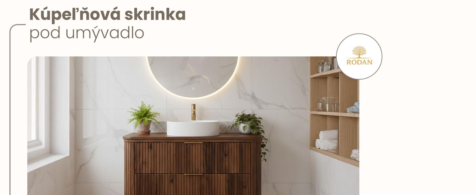 Kupelnova Skrinka 100 cm Orechový dub Hnedá Pracovná Doska