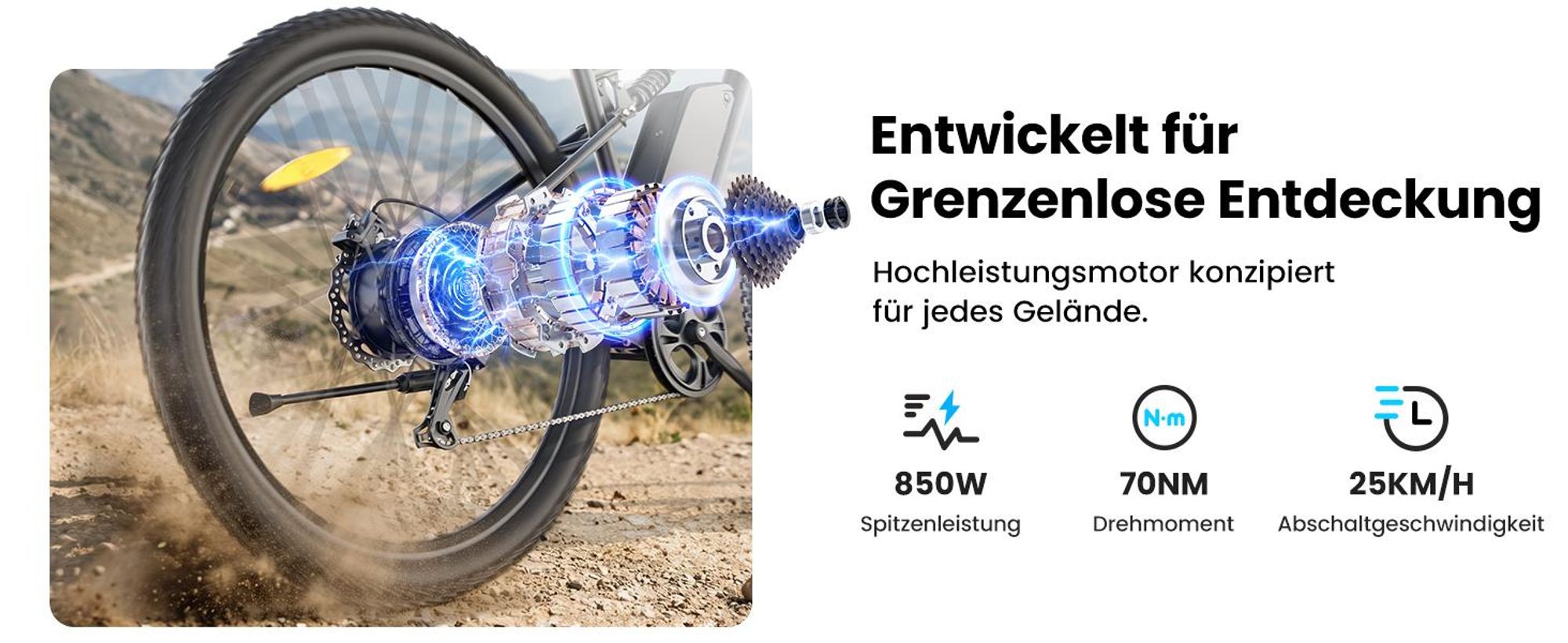 Touroll U3 Pro E-Bike 29 Zoll, 850W Motor, 70Nm, 720Wh Akku, Vollfederung, hydraulische Scheibenbremsen, Shimano 7-Gang