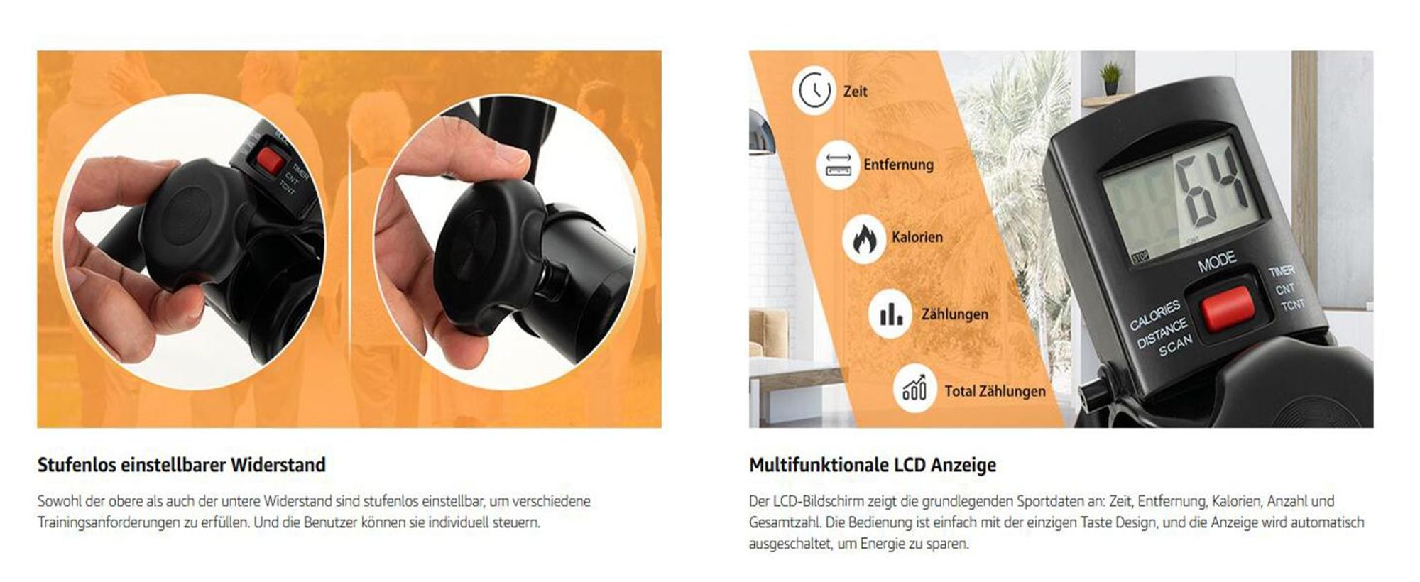 COSTWAY Heimtrainer Bewegungstrainer Pedaltrainer für Senioren Metall, Hand Arm Bein Knie Fitnessgerät mit LCD Display, höhen- & längenverstellbar, Arm und Beintrainer Senioren