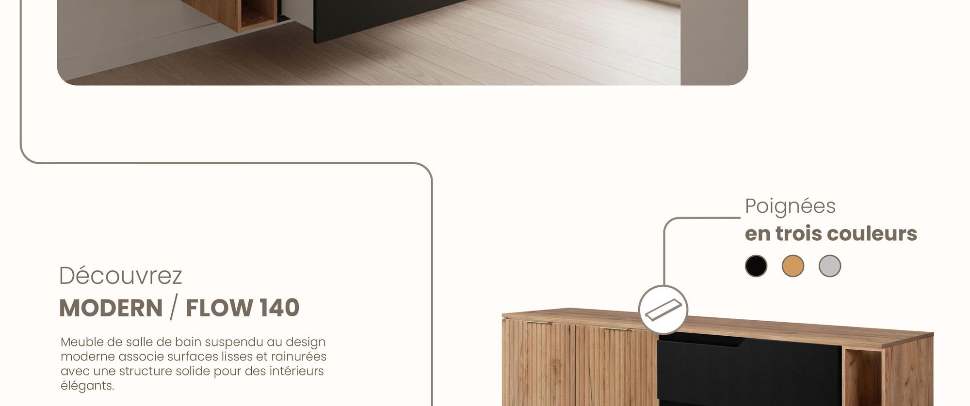 RODAN, meuble de salle de bain, armoire moderne, meuble sous vasque, meuble sous lavabo