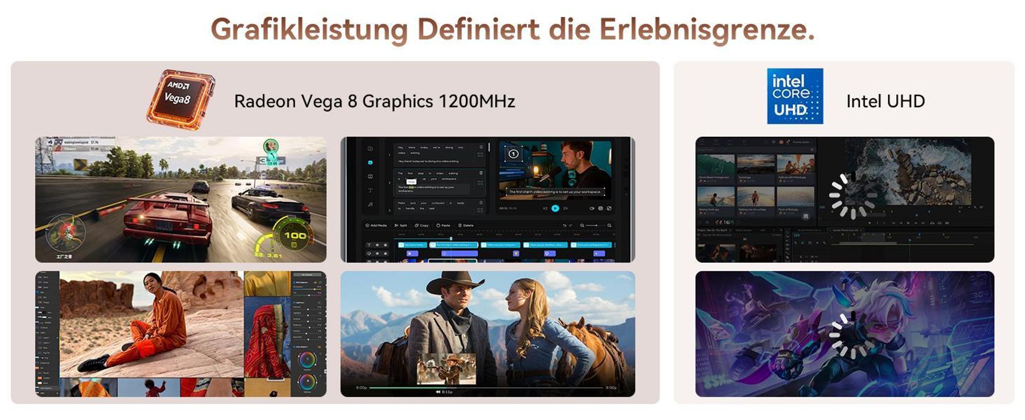 Blackview Huidun H80 MiniPC Desktop PC, AMD Ryzen 5 3500U, 16GB DDR4, 512GB SSD, Dual-Gigabit-LAN, Dual-4K-Ausgang, VESA-Montage,  inkl Monitor