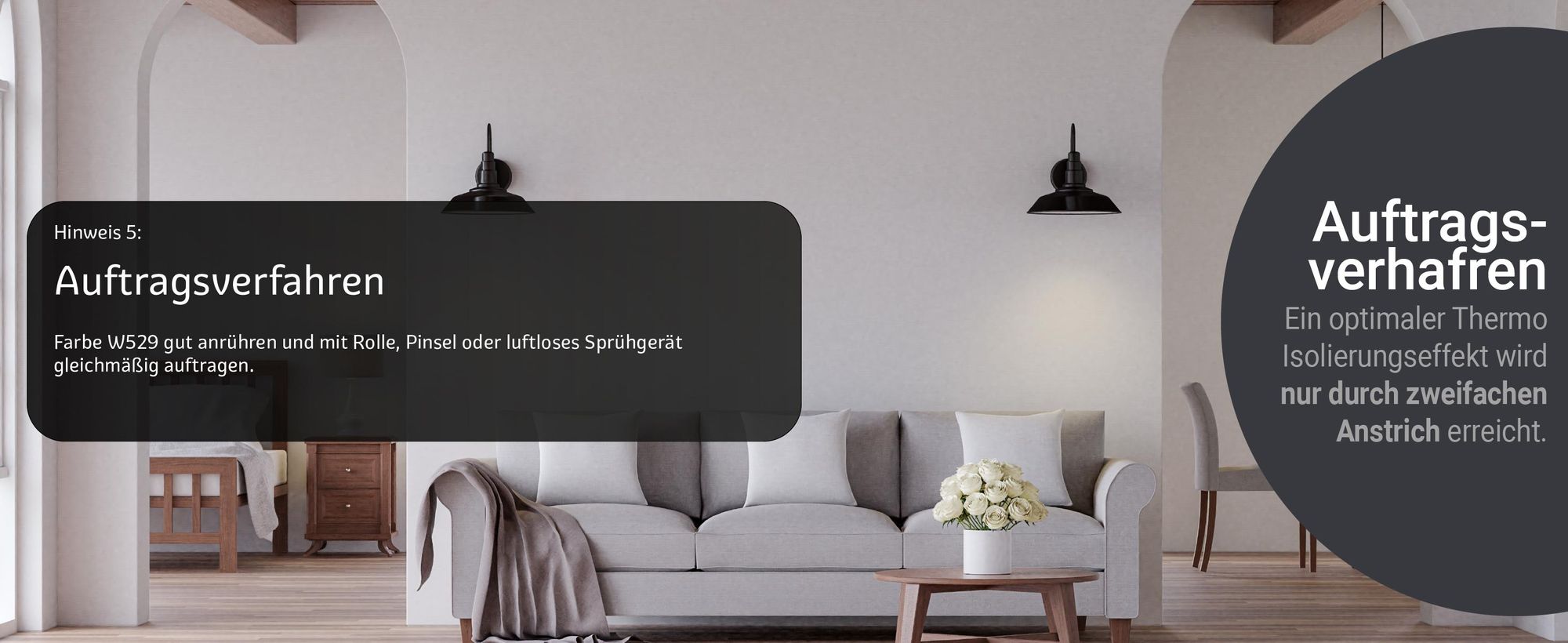 Thermo Innenfarbe W529 Auftragsverfahren