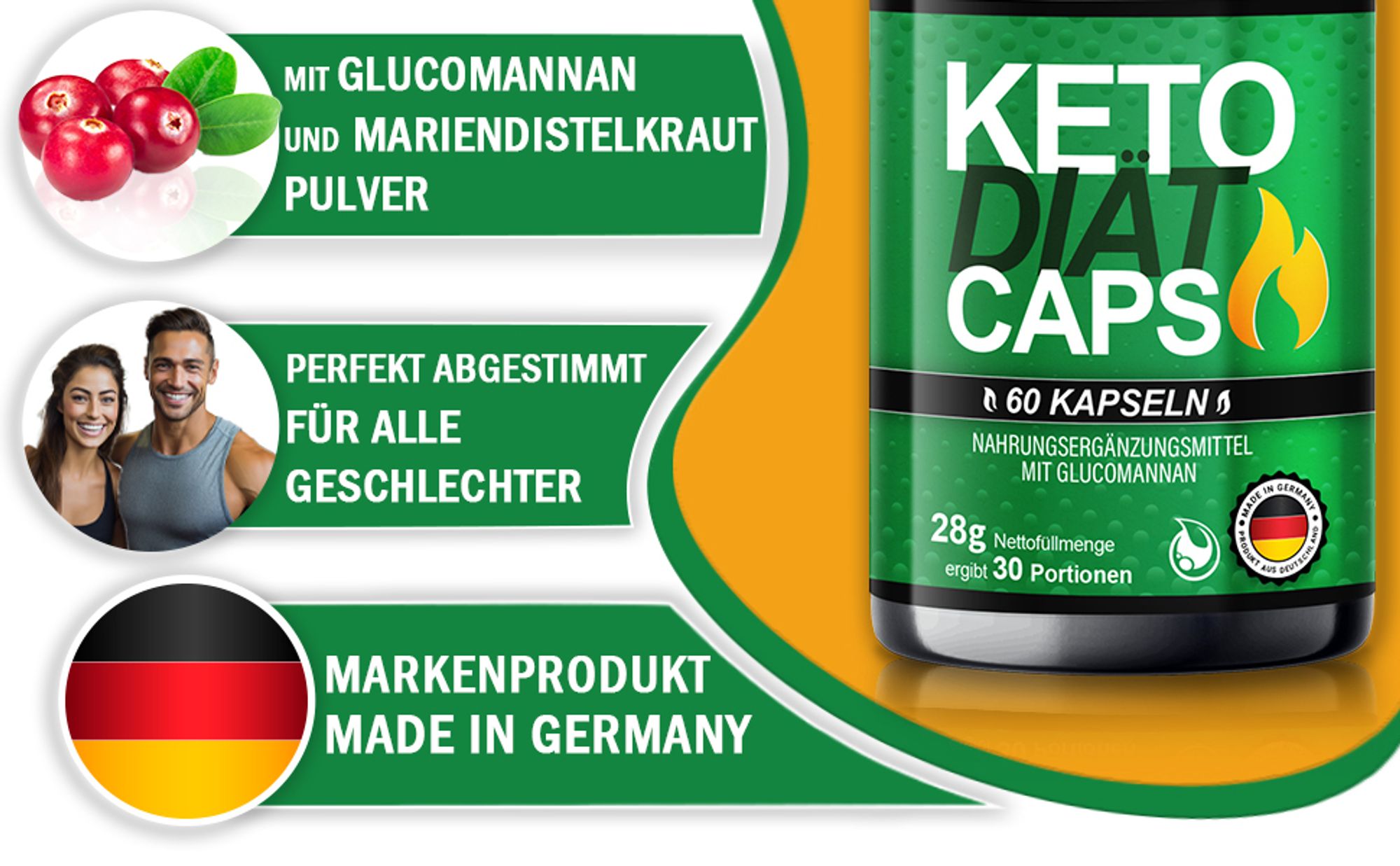 Saint Nutrition® Keto Dіät Caps - schnell аbnеhmen – Stoffwеchsel beschleunigen – Nahrungsergänzungsmittel – аppеtithеmmer