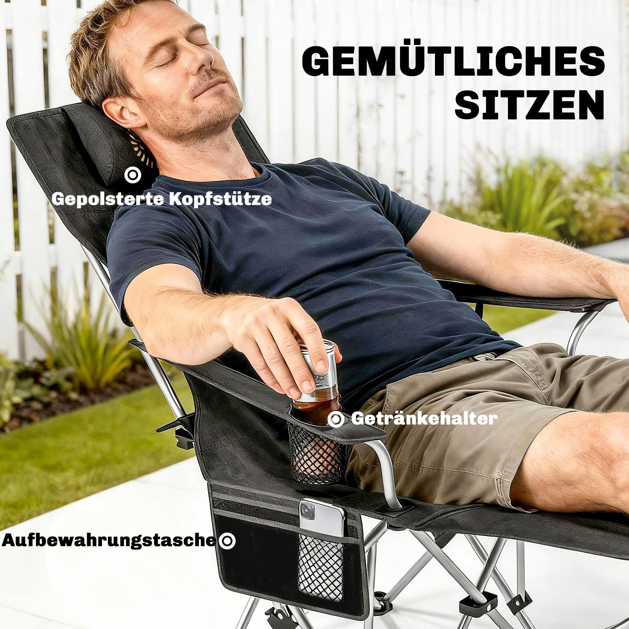 Fußstütze Camping Oxfordstoff