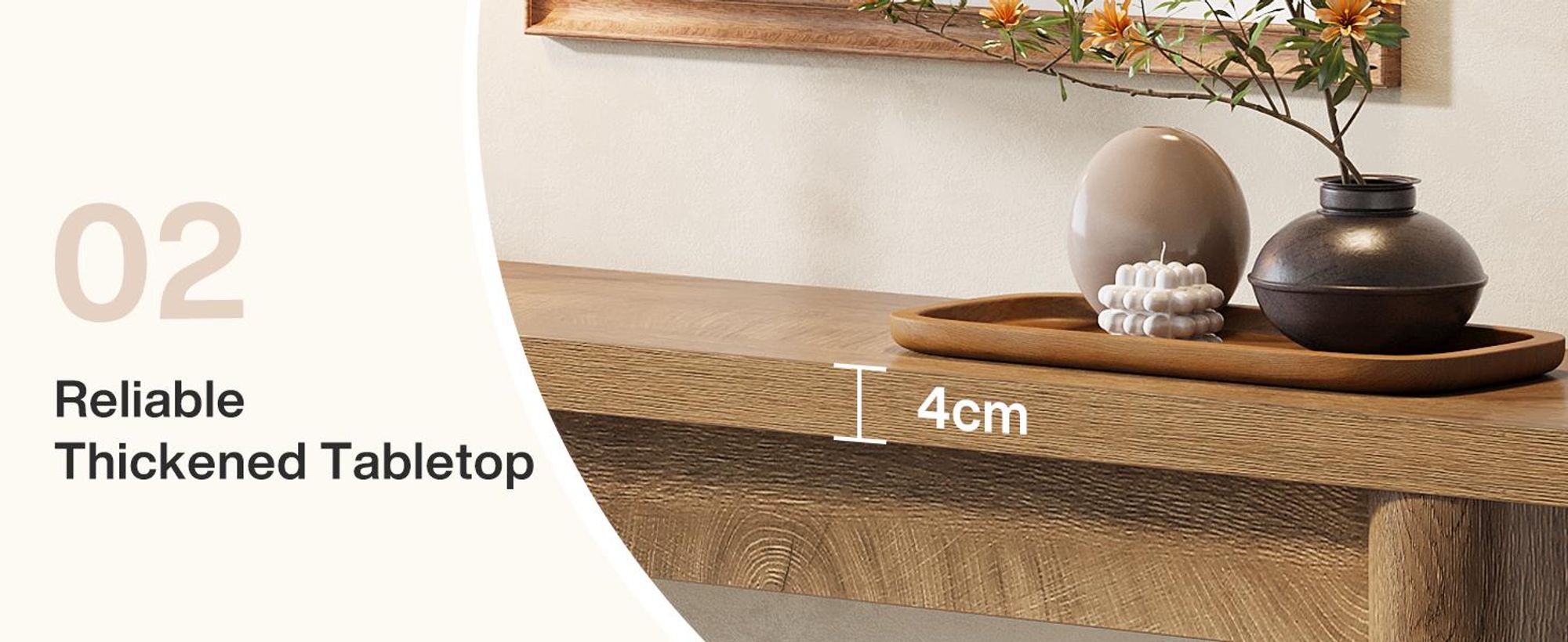 160 cm Konsolentisch, Schmaler Flurtisch, Langer Sofatisch hinter dem Sofa, 2-stufiges Eingangstisch, Beistelltisch für Flur, Eingang, Wohnzimmer