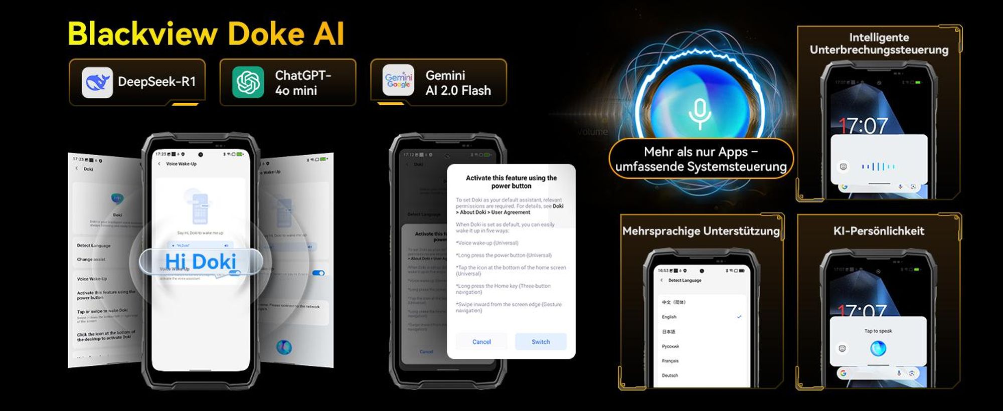 Blackview ROCK 5 Outdoor Smartphone Ohne Vertrag, 48+256GB, Android 16, 20000mAh, 33W, 120Hz, 2.4K, NFC, 108MP+50MP+20MP, 348LM, IP69K&IP68