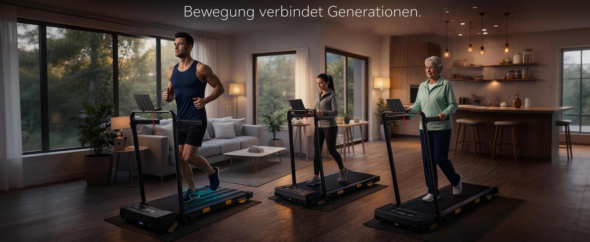 Laufband für verschiedene Altersgruppen zuhause geeignet