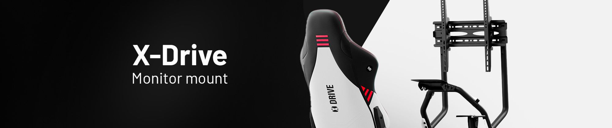 DIABLO Monitorhalterung für Diablo X-DRIVE Racing Simracing Sitz Schwarz