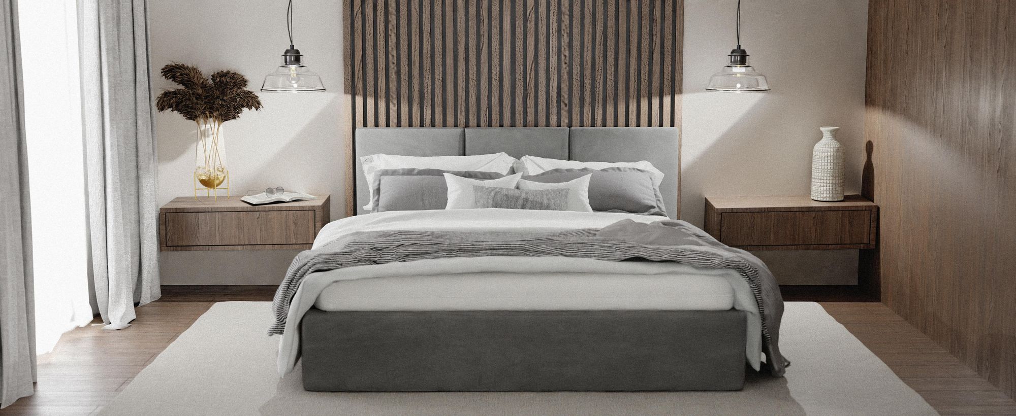 Muralo POLSTERBETT für Schlafzimmer Polsterbett mit Bettkasten Bett mit Polsterkopfteil Doppelbett 180x200 Bett mit Stauraum Mint