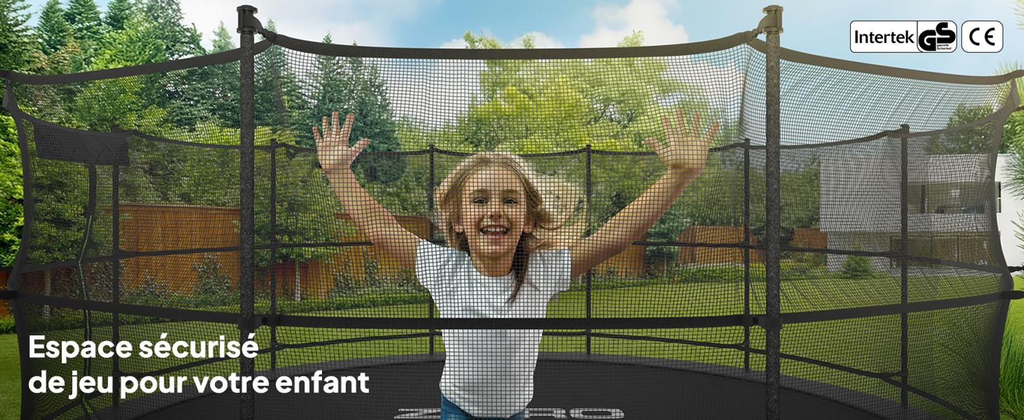 Trampoline ZIPRO Jump Pro IN | 12FT Ø 374 cm | Trampoline de jardin Trampoline pour enfants Kit complet avec filet intérieur, échelle et housse de protection, extérieur, vert