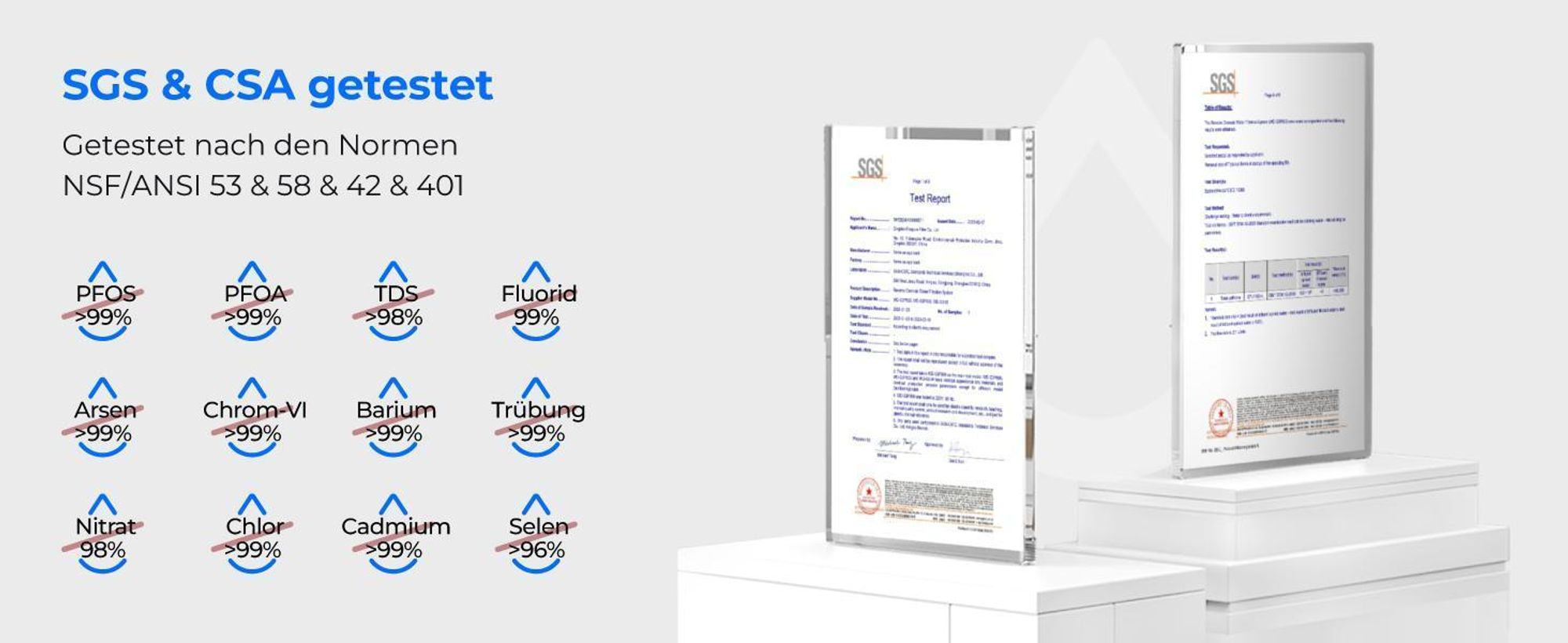 Waterdrop Umkehrosmoseanlage, 800 GPD, TDS-Reduktion, Keine Verkalkten Küchengeräte mehr, 3:1 Pure-to-Drain, RO ohne Tank,WD-G3P800