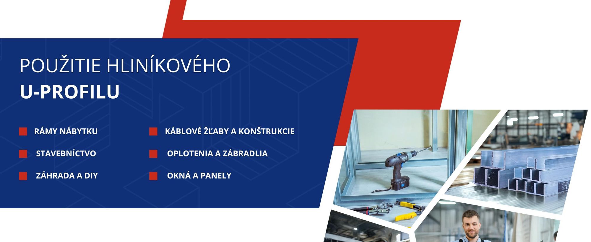 Hliníkový profil v tvare U 40x40x40x3 mm 200 cm PA38 hliník + rezanie na mieru
