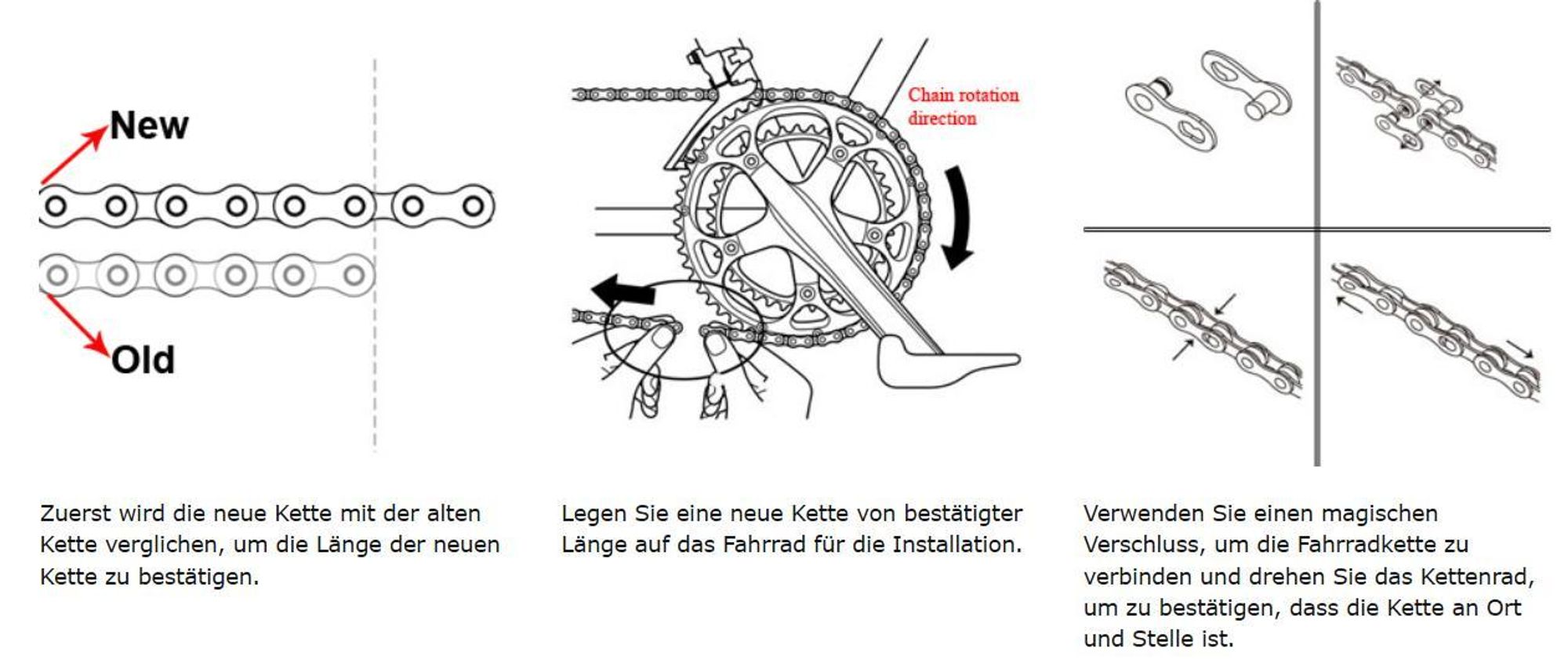 10-Fach Fahrrad Kette 1/2 x 11/128 Inch 116 Glieder, Kompatibel mit Shimano, SRAM, KMC, Connex