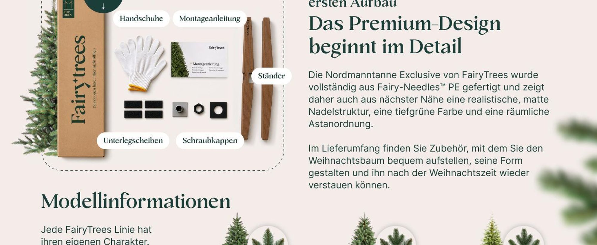 FairyTrees Künstlicher Weihnachtsbaum 180cm Bayerische Tanne Slim 100% PE Premium 100% Spritzguss Christbaum, Künstlich, Slim Form, sehr dichte Zweige, Naturgetreu, Grün, in EU hergestellt, FT36