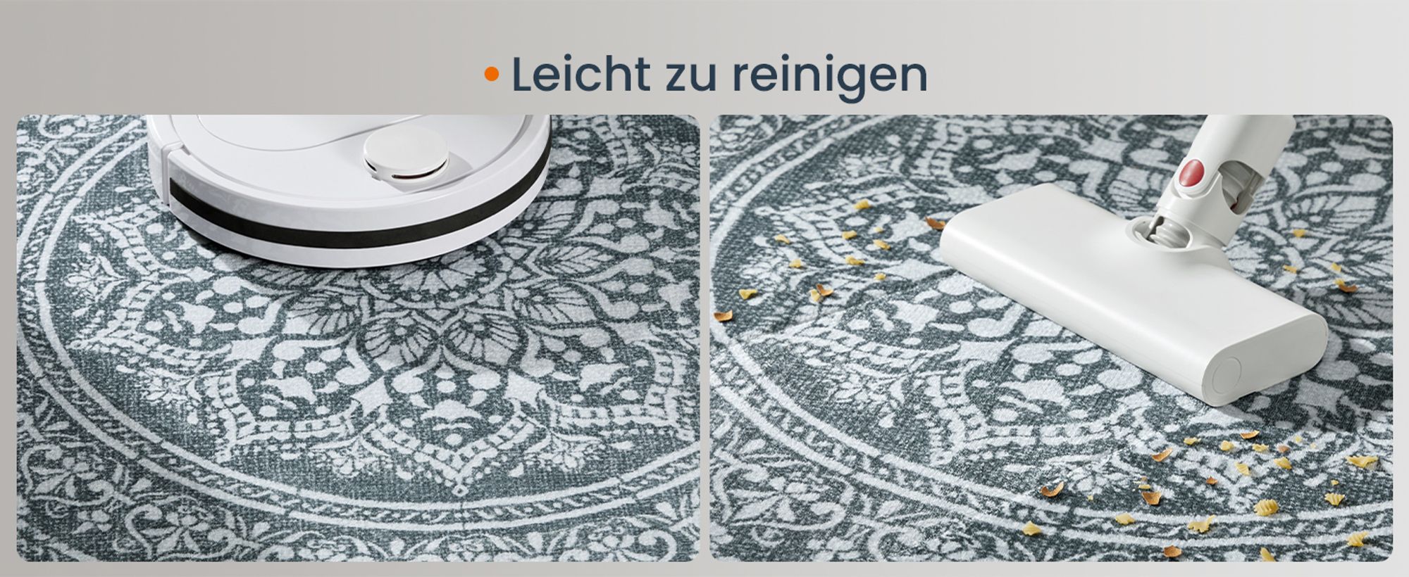 SONGMICS HOME Teppich rund, 160 cm d, Wohnzimmerteppich, rutschfester Teppich, flauschig, Dekoration, für Wohnzimmer, Schlafzimmer, maschinenwaschbar