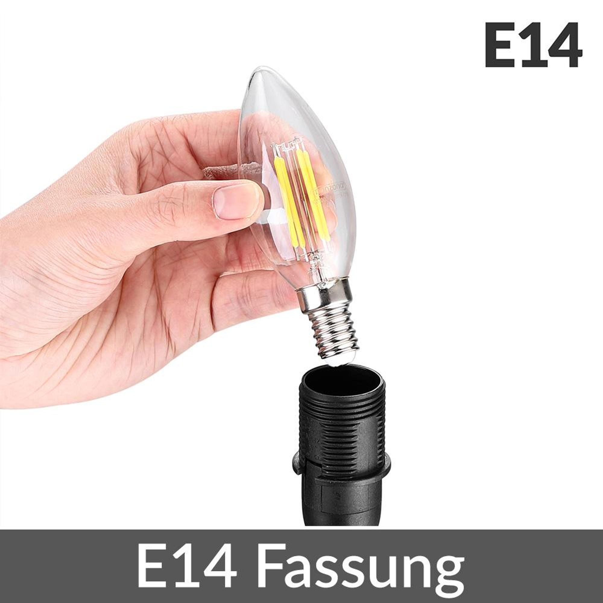 MONZANA Nachttischlampe 2er Set, Tischlampe mit Kabel, 32 cm, Anthrazit
