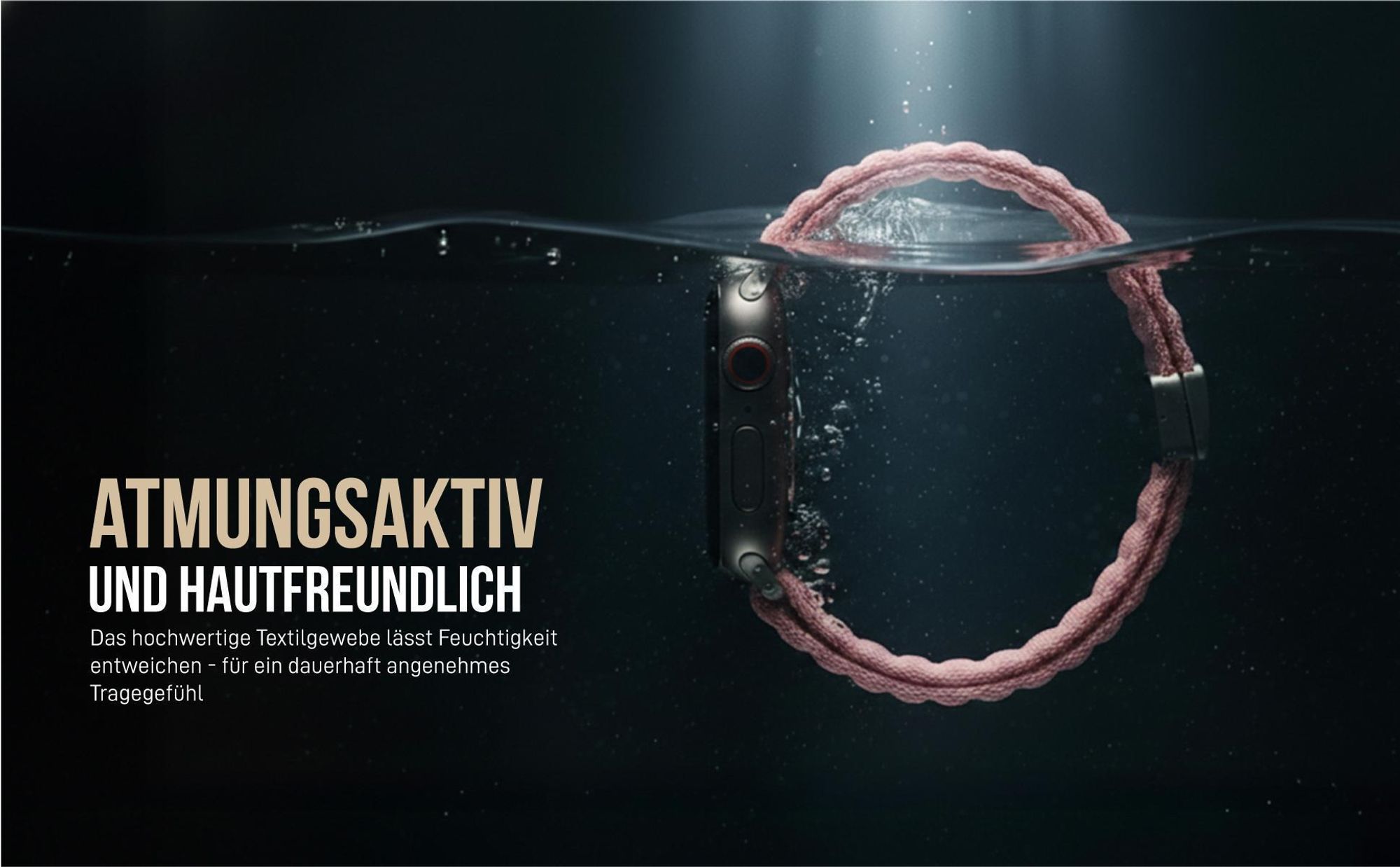 Atmungsaktives Smartwatch Band für Apple Watch Series 5 44mm