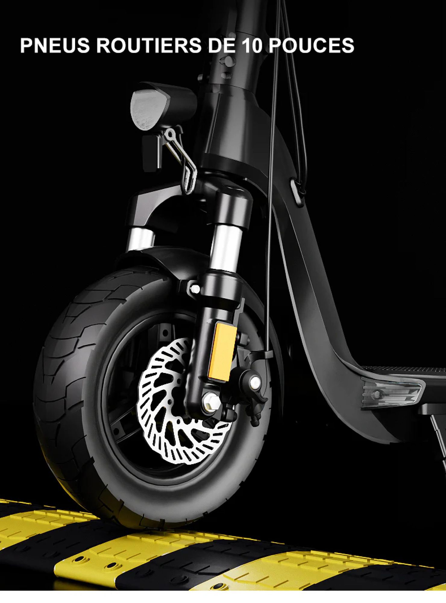 JOYOR C10E ABE Certified Pliable Trottinette électrique - Batterie 48V10.4AH Pneus de 10 Pouces - Noir