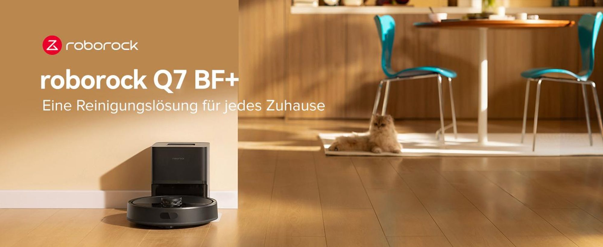 Roborock Q7 BF+ Staubsauger Roboter 8000 Pa(Upgrade von Q7 max+/Q5 Pro+), PreciSense® LiDAR-Navigation, Dual Anti-Tangle-System für Teppich,Tierhaare