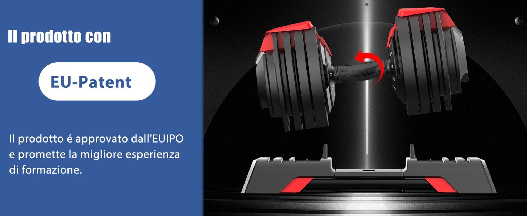 DH FitLife Manubrio Regolabile 3-24 kg con 12 Livelli di Peso, Pesi Variabili 12 in 1, Manubrio Corto Regolabile per Allenamento Casa