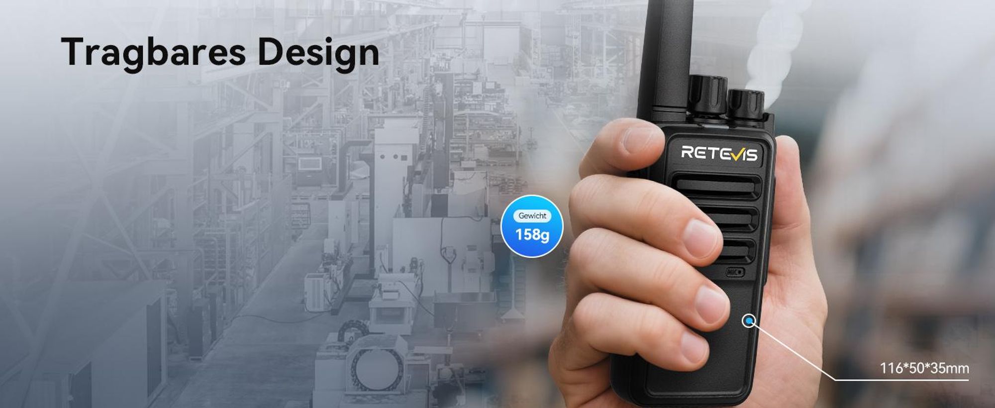 Retevis RT668 Funkgeräte mit Headset, PMR446 Walkie Talkies mit 6 Wege Ladegerät, 1200mAh, VOX, Wiederaufladbare Walkie Talkie Akku für Schule, Fabrik, Baustelle, Bar (6 Stück, Schwarz)