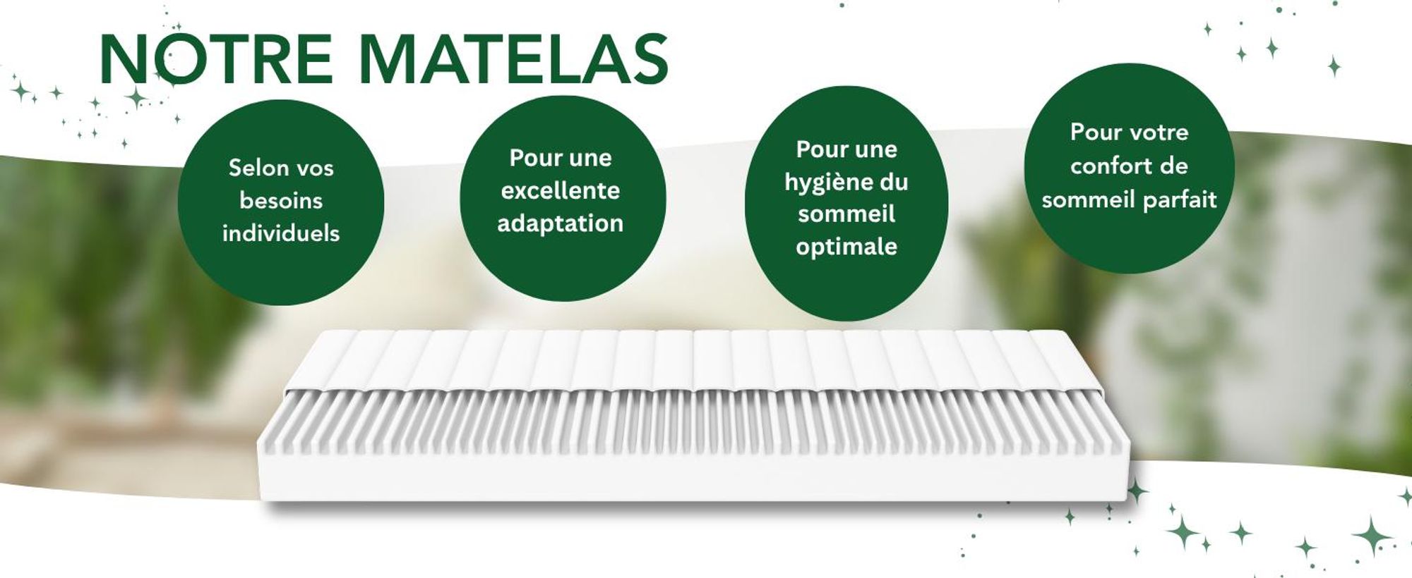 Matelas ergonomique 7 zones en mousse froide | 80 x 200 cm | 11cm | H3 & H4 | DREAMSTAR Easy Flex