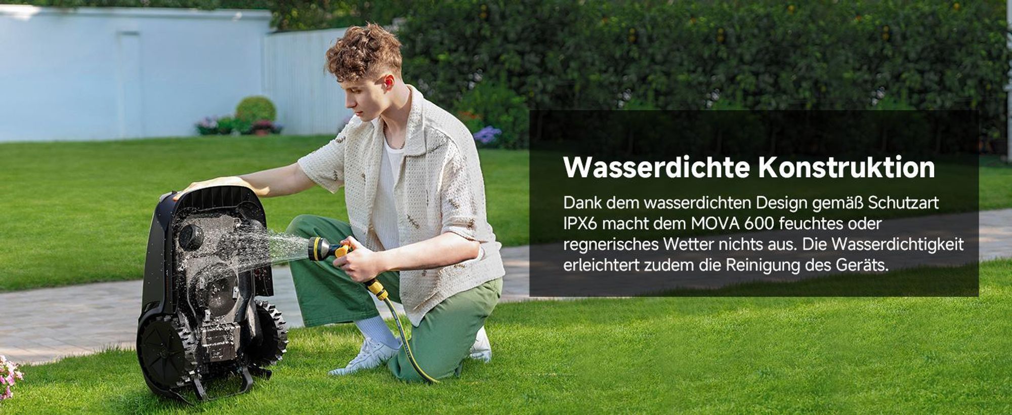 MOVA 600 Kit Kabelloser Mähroboter mit UltraView™ 3D LiDAR, 81 Ersatzklingen, Automatische Navigation, bis 600 m² Rasenfläche