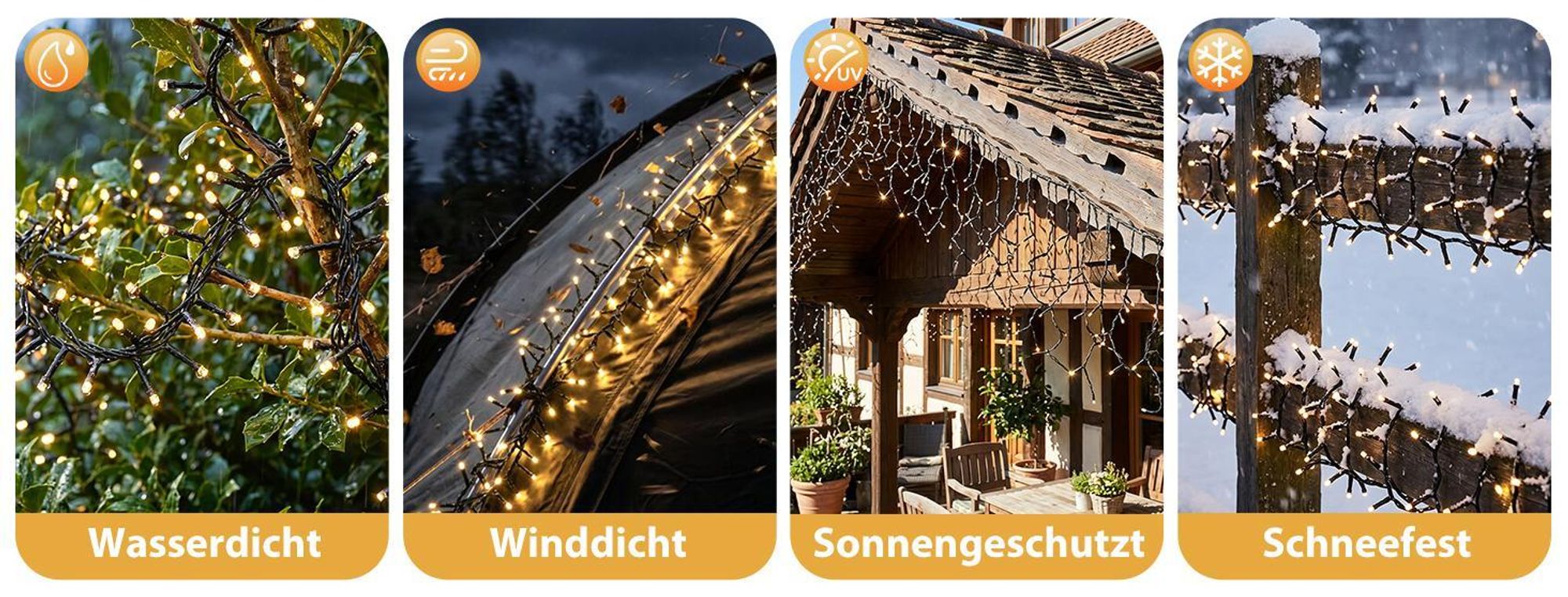 SALCAR 800 LED Solar Lichterkette Aussen 16m Cluster Lichterkette Außenmit Fernbedienung, 13 Modi Solarlichterkette Outdoor Deko
