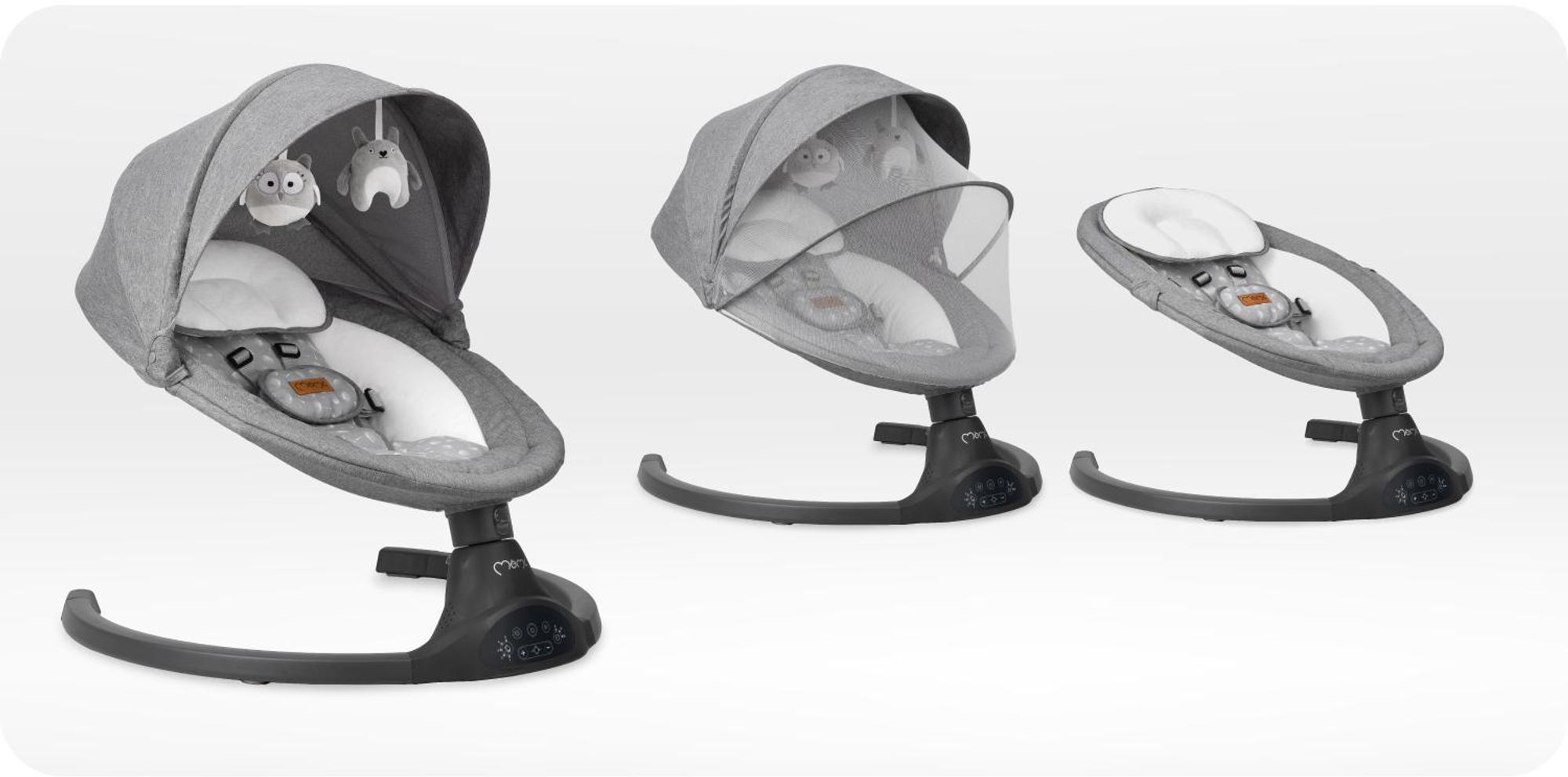 MoMi KENANI Babywippe - 5 Vibration, Musik Timing,