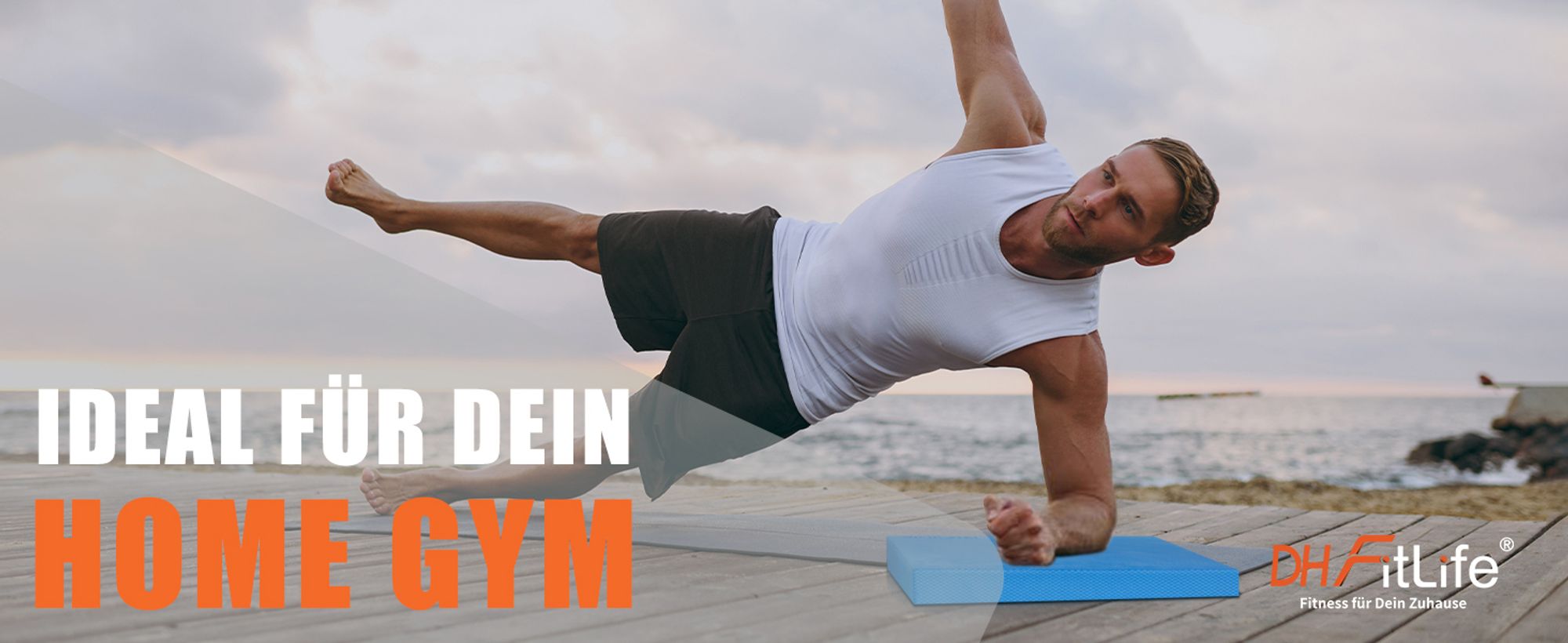 DH FitLife Premium Balance Pad, Balancekissen – Ideal für Gleichgewichtstraining | Yoga, Pilates & Core-Training | Physiotherapie & Fitness-Kissen