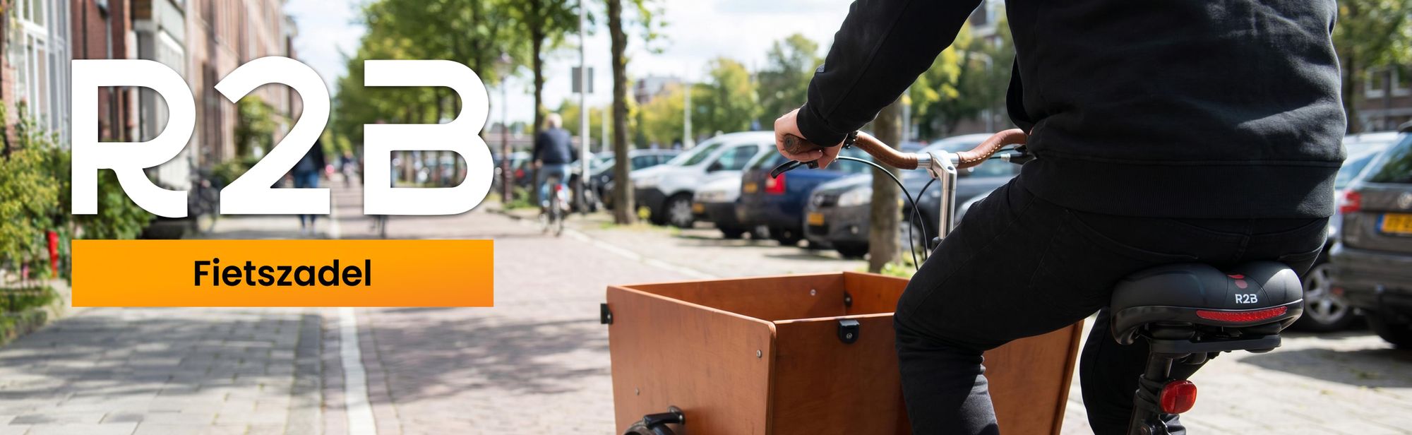 R2B Fietszadel Dames en Heren - Ergonomisch Gelzadel - Zwart